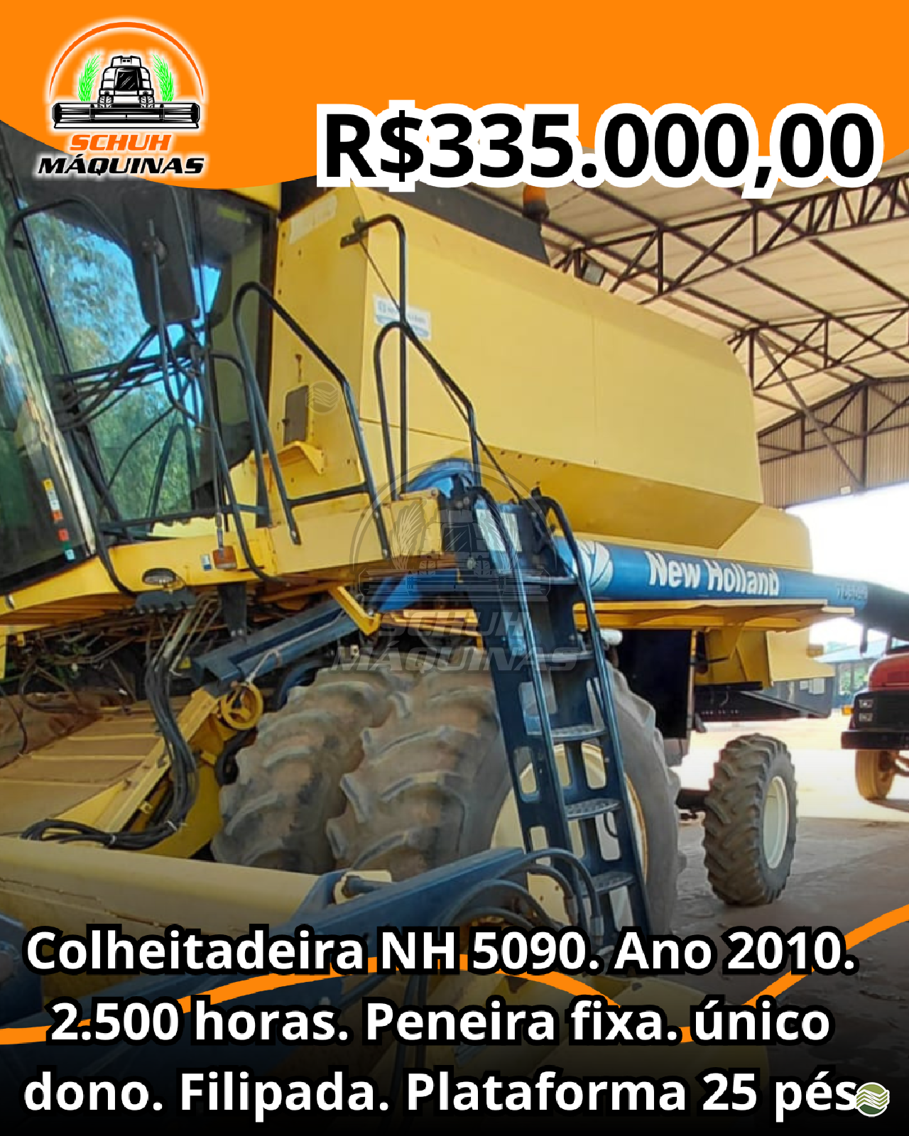 COLHEITADEIRA NEW HOLLAND TC 5090 Schuh Máquinas MARECHAL CANDIDO RONDON PARANÁ PR